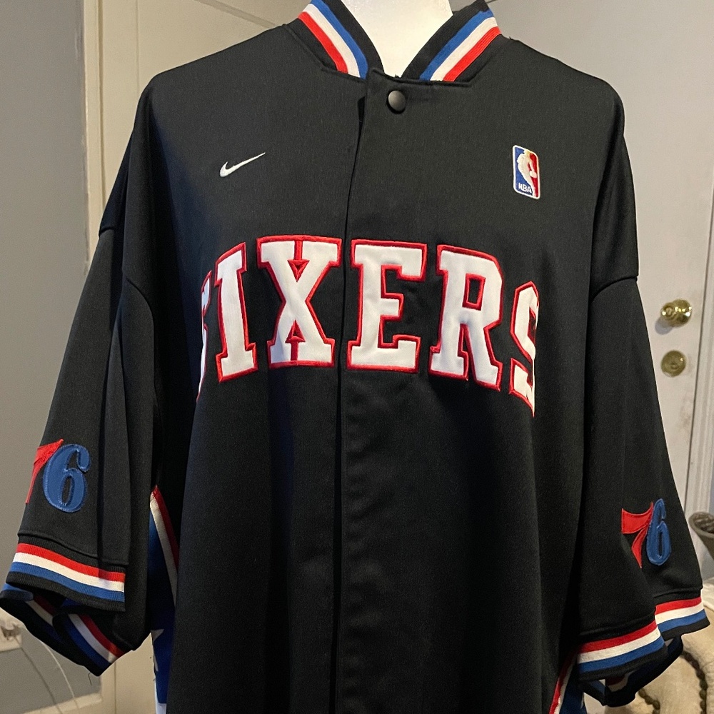 Nike NBA Button Up Sixers Jersey